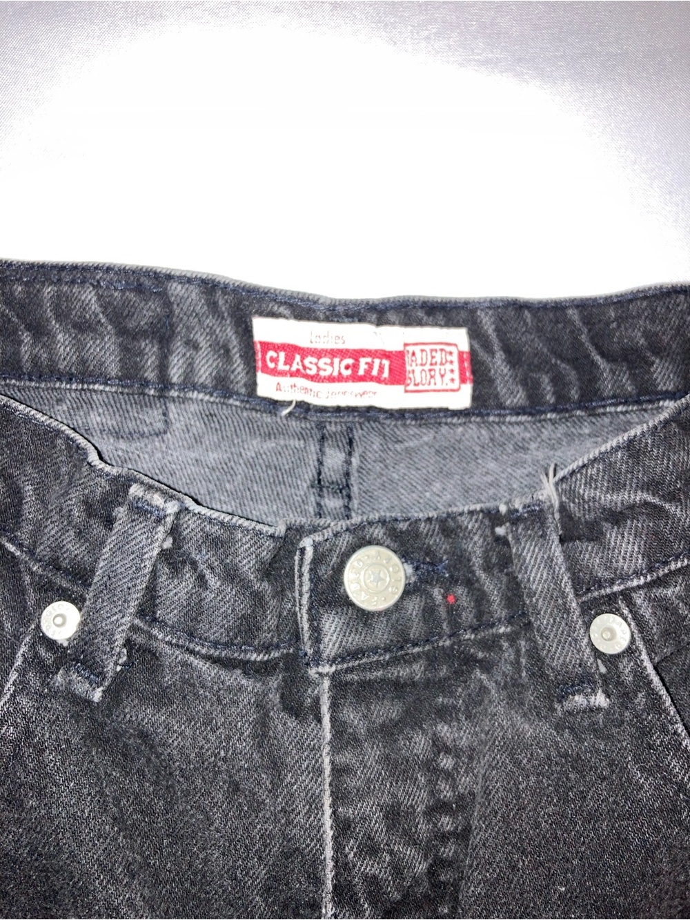 Faded Glory Black High-Rise Mom Jeans - Picture 3 of 8